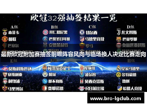 最新欧冠附加赛抽签前瞻阵容风向与临场换人决定比赛走向 最新欧冠附加赛抽签前瞻阵容风向与临场换人决定比赛走向